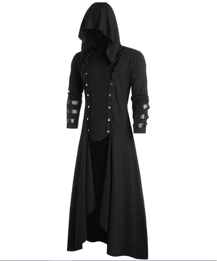 Medieval Victorian Gothic Steampunk Tailcoat – Men's Tuxedo Trench Coat