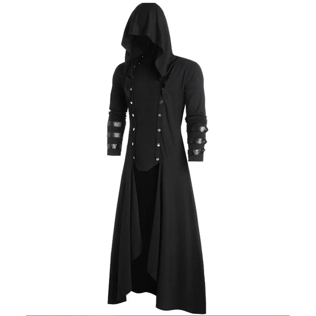 Medieval Victorian Gothic Steampunk Tailcoat – Men's Tuxedo Trench Coat