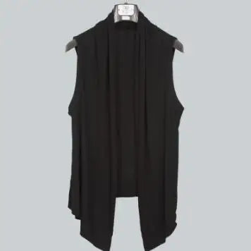 Men's Summer Sleeveless Vest Long Cardigan – Punk Streetwear Cape