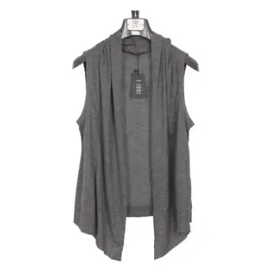 Men's Summer Sleeveless Vest Long Cardigan – Punk Streetwear Cape