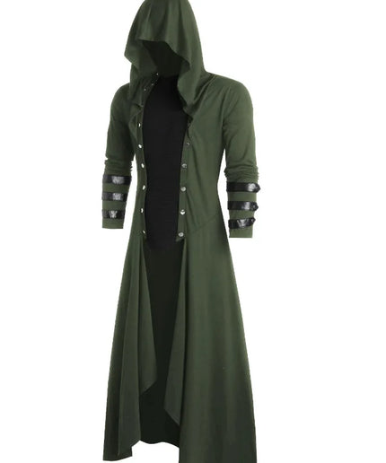 Medieval Victorian Gothic Steampunk Tailcoat – Men's Tuxedo Trench Coat