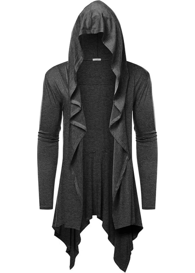 Hooded Gothic Cardigan – Jedi Knight Steampunk Cape Overcoat