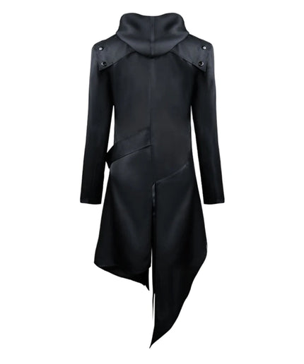 Gothic Long Sleeve Hooded Jacket – Men’s Halloween Cosplay Vintage Costume