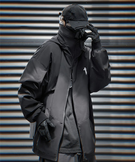 11 BYBB'S DARK 2024 Men's Functional Windbreaker Jacket – Tactical Patchwork Streetwear