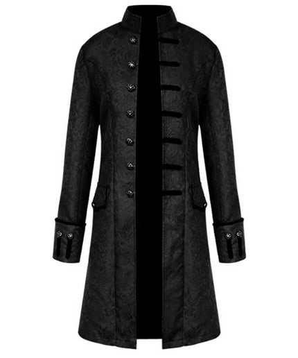 Men's Retro Steampunk Gothic Cloak Trench Coat