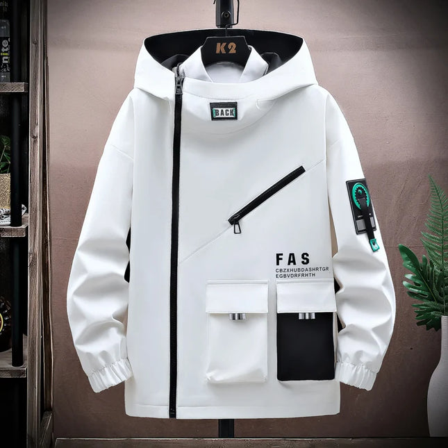 Men's Hooded Pilot Jacket – Spring/Autumn Baseball Uniform