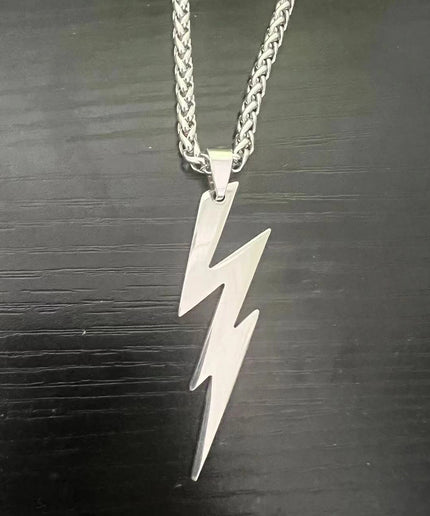 HNSP Bat Flash Pendant – Stainless Steel Necklace for Men