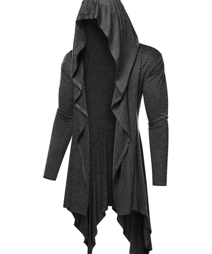 Hooded Gothic Cardigan – Jedi Knight Steampunk Cape Overcoat