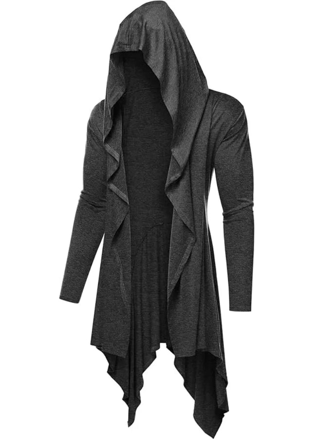 Hooded Gothic Cardigan – Jedi Knight Steampunk Cape Overcoat