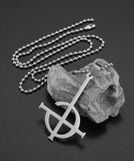 Inverted Pentagram Pendant Necklace – Stainless Steel Gothic Jewelry