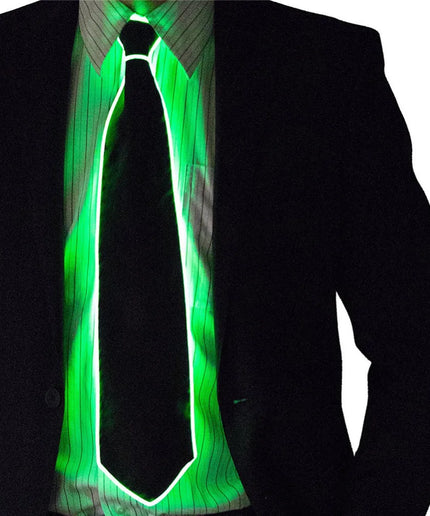 Men's Neon LED Glowing Tie – Luminous Party Stage Prop