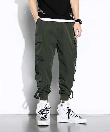 N-Style Parachute Cargo Pants – Loose Casual Streetwear