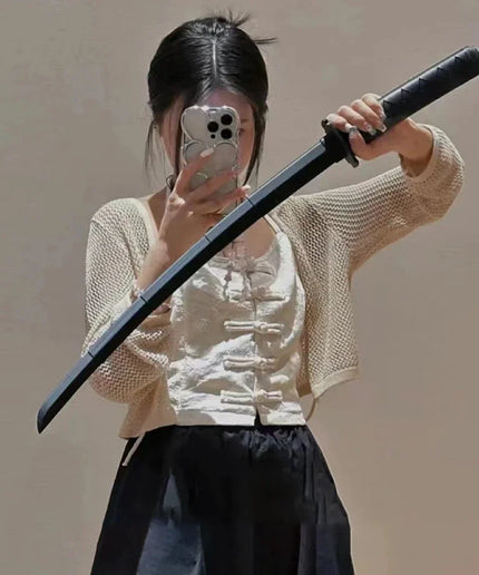 3D Printed Telescopic Samurai Toy – Folding Katana Stress Relief Gift