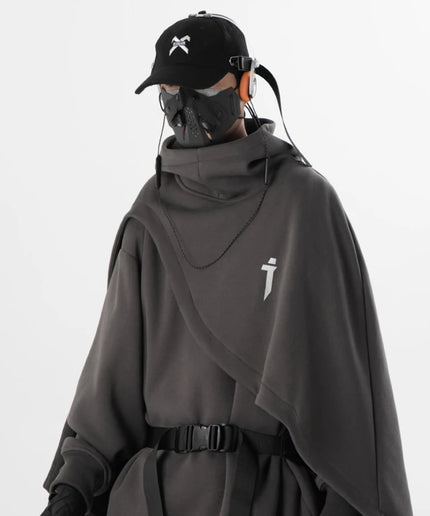 ARENS Techwear Cloak Hoodie – Oversized Streetwear Pullover