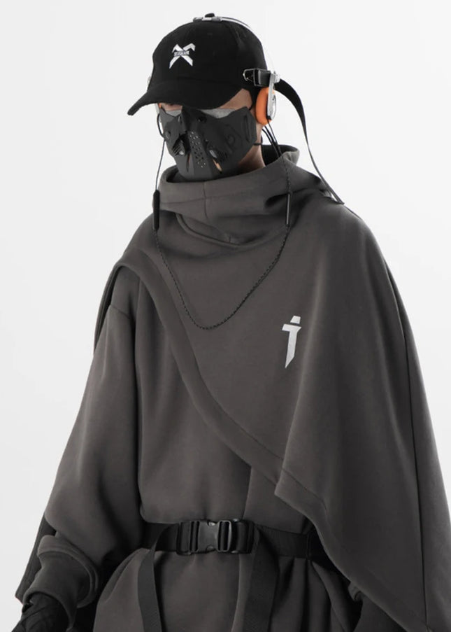 ARENS Techwear Cloak Hoodie – Oversized Streetwear Pullover