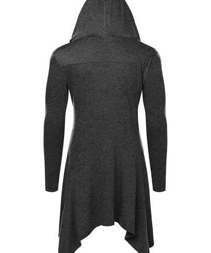 Hooded Gothic Cardigan – Jedi Knight Steampunk Cape Overcoat