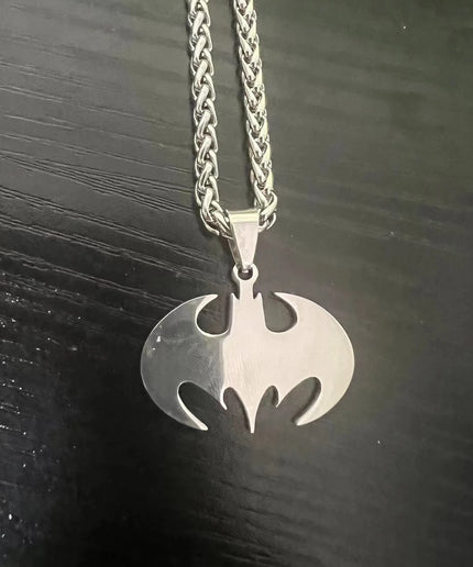 HNSP Bat Flash Pendant – Stainless Steel Necklace for Men