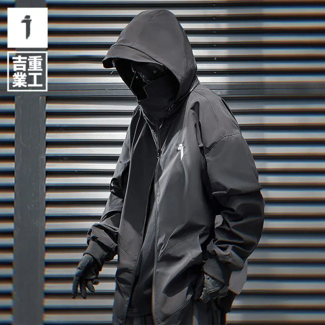 11 BYBB'S DARK 2024 Men's Functional Windbreaker Jacket – Tactical Patchwork Streetwear