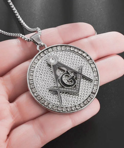 Assassin's Creed Ezio Pendant Necklace – Stainless Steel, Freemasonry Style