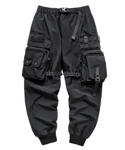 Men's Techwear Cargo Pants – Multi-Pocket, Bandage Tactical Joggers