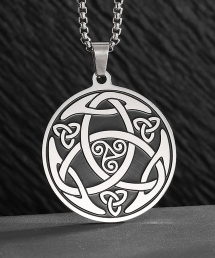 Inverted Pentagram Pendant Necklace – Stainless Steel Gothic Jewelry