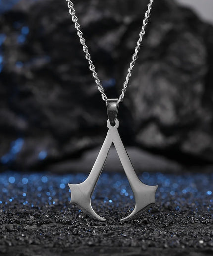 Assassin Syndicate Creed Pendant – Stainless Steel Cosplay Necklace