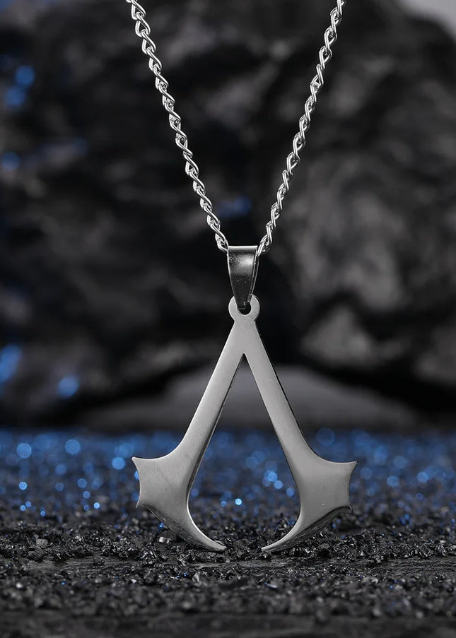 Assassin Syndicate Creed Pendant – Stainless Steel Cosplay Necklace