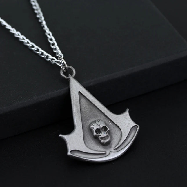 Assassins Ezio Cosplay Pendant – Metal Alloy Cross Necklace for Men & Women