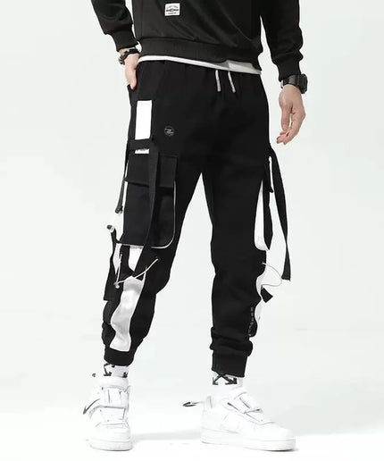 N-Style Parachute Cargo Pants – Loose Casual Streetwear