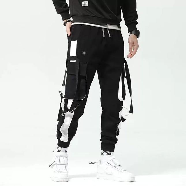 N-Style Parachute Cargo Pants – Loose Casual Streetwear