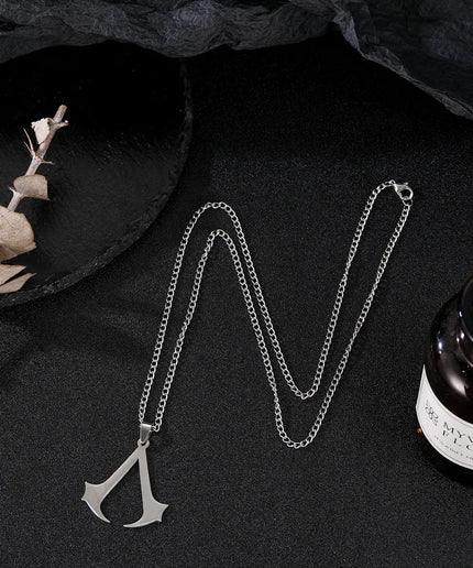 Assassin Syndicate Creed Pendant – Stainless Steel Cosplay Necklace