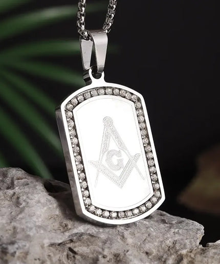 Assassin's Creed Ezio Pendant Necklace – Stainless Steel, Freemasonry Style