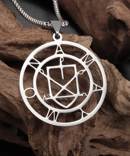 Inverted Pentagram Pendant Necklace – Stainless Steel Gothic Jewelry