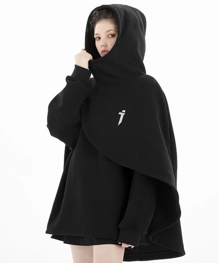 ARENS Techwear Cloak Hoodie – Oversized Streetwear Pullover